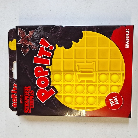 NEW! Set of 2 Stranger Things Netflix Pop It - Waffle & Demogorgon - Picture 5 of 8
